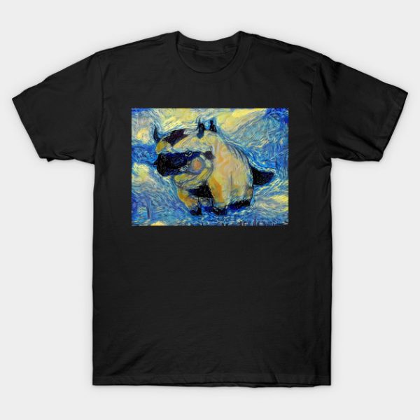 Appa in Flight Avatar the Last Airbender Starry Night