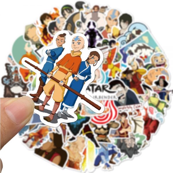 10 30 50PCS Anime Avatar The Last Airbender Waterproof Stickers DIY Skateboard Guitar Laptop Cool Cartoon 1 - Avatar The Last Airbender Merch