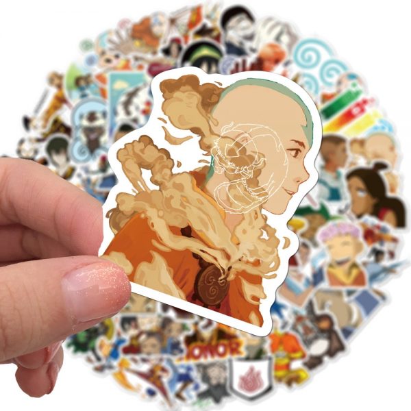 10 50 100pcs Avatar The Last Airbender Stickers Anime Cartoon Sticker Funny DIY Luggage Laptop Skateboard 2 - Avatar The Last Airbender Merch