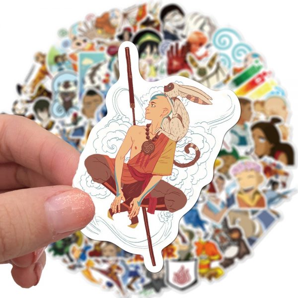 10 50 100pcs Avatar The Last Airbender Stickers Anime Cartoon Sticker Funny DIY Luggage Laptop Skateboard 3 - Avatar The Last Airbender Merch