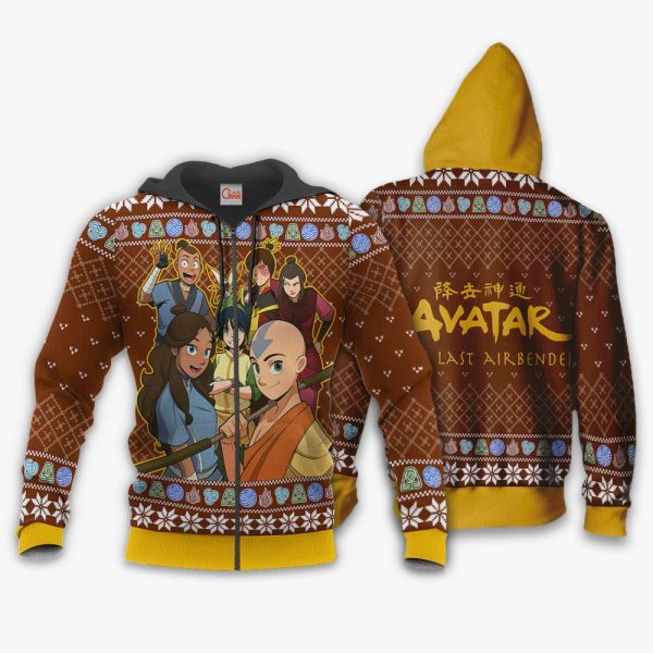 1116 AOP avatar the last airbender ugly sweater VA 1 Zip hoodie font and back n 1500x1500 1 - Avatar The Last Airbender Merch