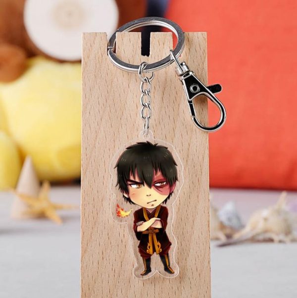 1Pcs Anime Avatar The Last Airbender Keychain Cartoon Figure Aang Katara Azula Acrylic Bag Pendant Keyring 1 - Avatar The Last Airbender Merch