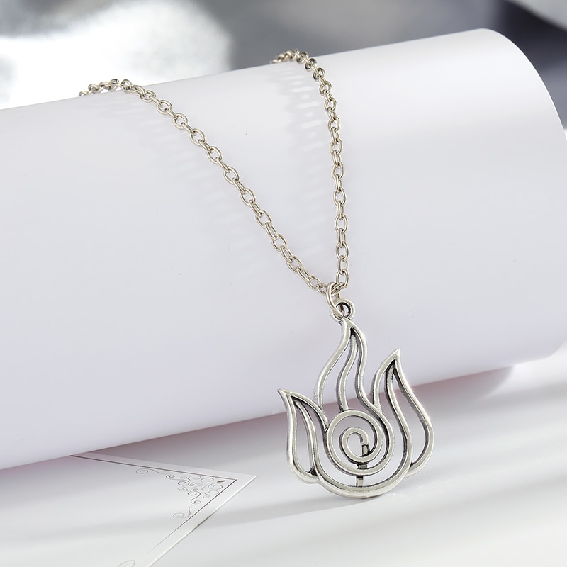 Avatar The Last Airbender Pendant Necklace Air Nomad Fire and Water Tribe Link Chain Necklace For Men Women High Quality Jewelry