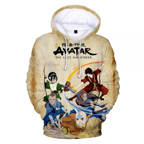 Avatar The Last Airbender 3D Print Hoodies Cartoon Anime Sweatshirt Men Women Fashion Hoodie Pullover Hip 3 - Avatar The Last Airbender Merch