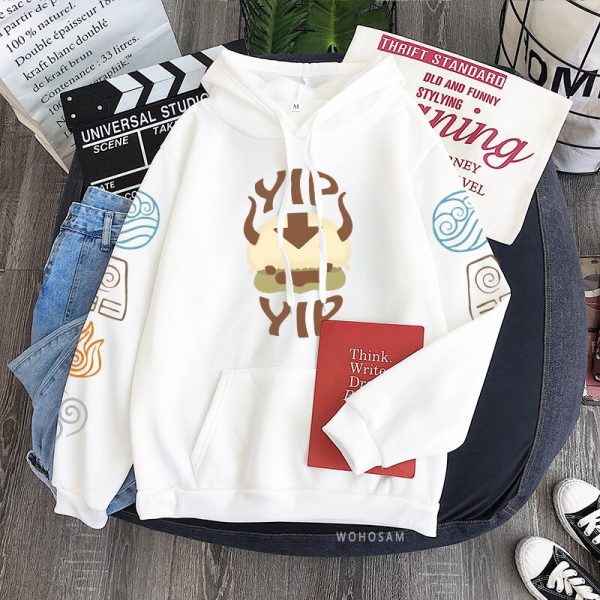 Avatar The Last Airbender Anime Hoodie Men Women Funny Harajuku Cartoon Kawaii YIP Letter Printe Fashion 2 - Avatar The Last Airbender Merch