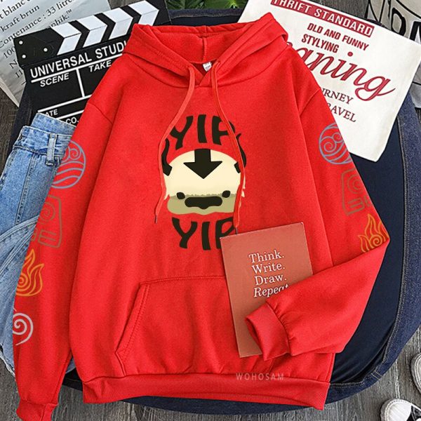 Avatar The Last Airbender Anime Hoodie Men Women Funny Harajuku Cartoon Kawaii YIP Letter Printe Fashion 5 - Avatar The Last Airbender Merch