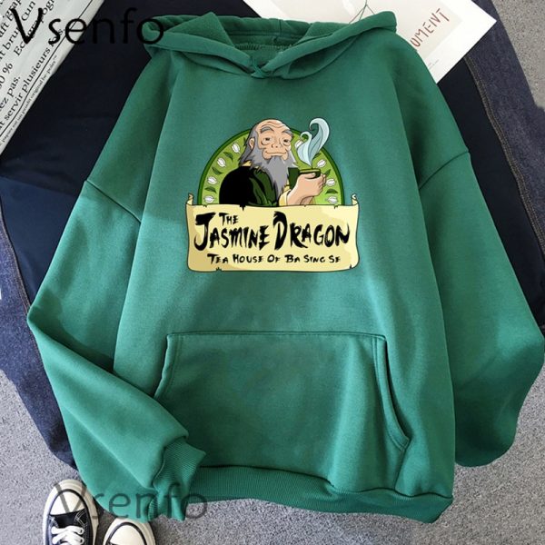 Avatar The Last Airbender Iroh Anime Hoodies Woman Pullover The Jasmine Dragon Graphic Hoodie Harajuku Fleece - Avatar The Last Airbender Merch