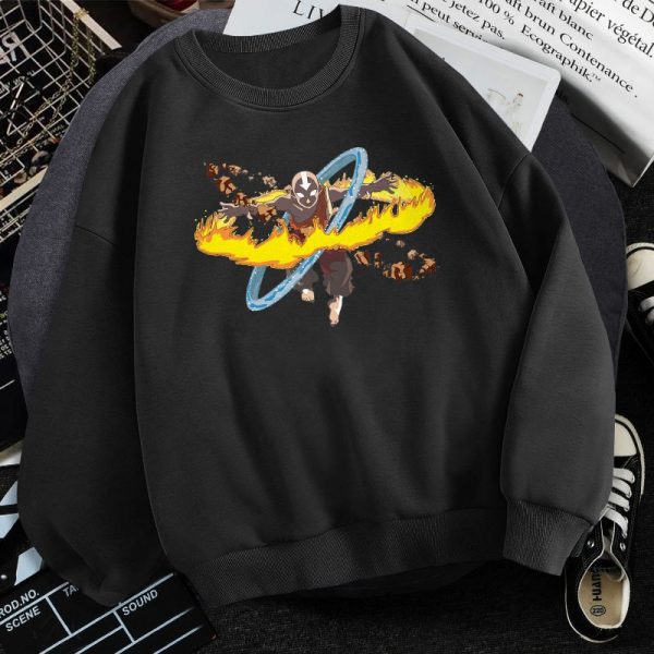 Man Avatar The Last Airbender Hoody Aang Katara Sweatshirt Brand 2021 Clothes Male Harajuku Pullover Breathable - Avatar The Last Airbender Merch