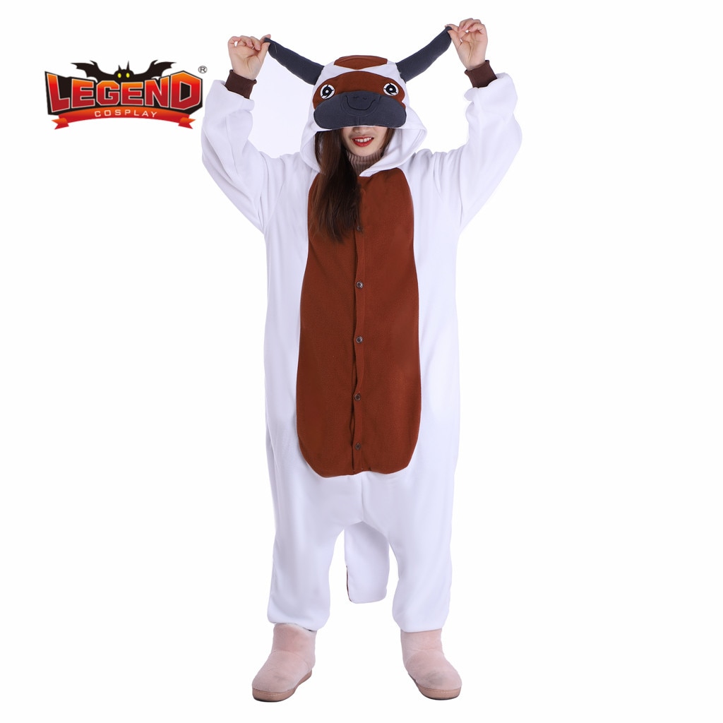 Avatar the last airbender appa Cosplay Costume Jumpsuit Pajamas cow onesie pajamas Animal hoodie sleepwear suit