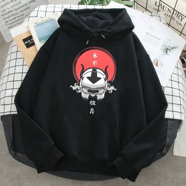 Mens 2022 Fleece Hoodies Avatar The Last Airbender Harajuku Print Casual Loose Sweatshirts Male Fashion Long - Avatar The Last Airbender Merch